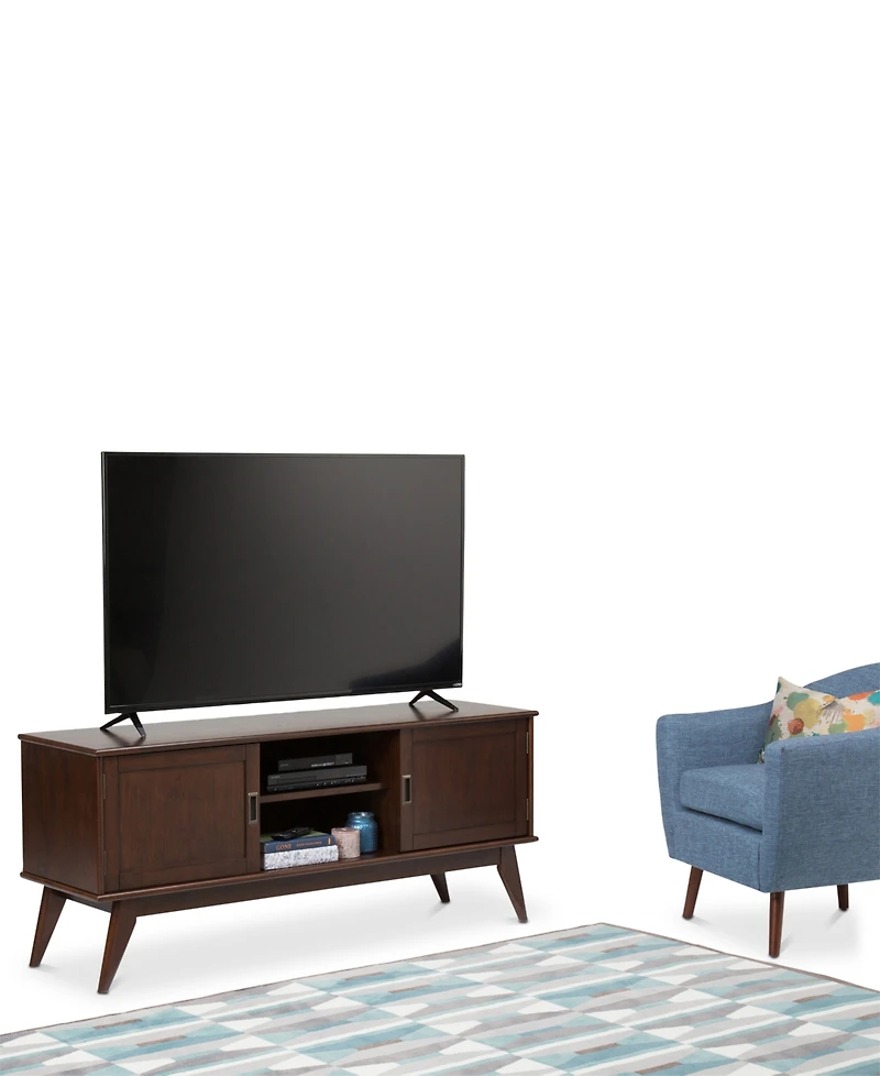 Kentler Mid Century Low Tv Media Stand
