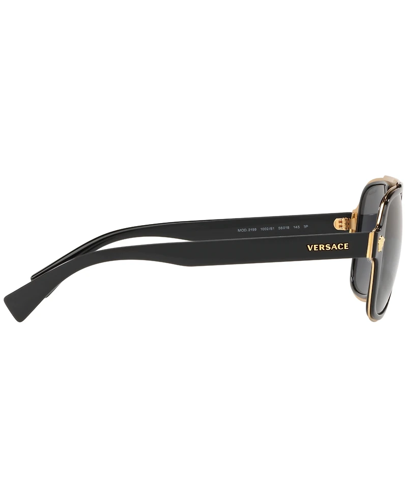 Versace Men's Polarized Sunglasses, VE2199