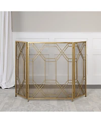 Uttermost Rosen Gold-Leaf Fireplace Screen