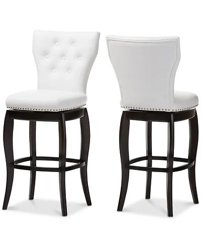 Sycily Swivel Bar Stool (Set of 2)