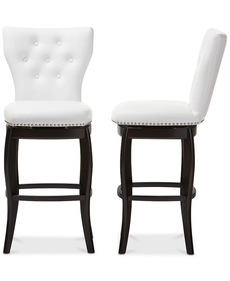 Sycily Swivel Bar Stool (Set of 2)
