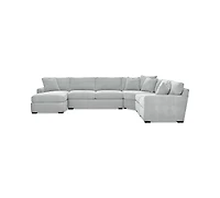 Radley -Piece Fabric Chaise Sectional Sofa