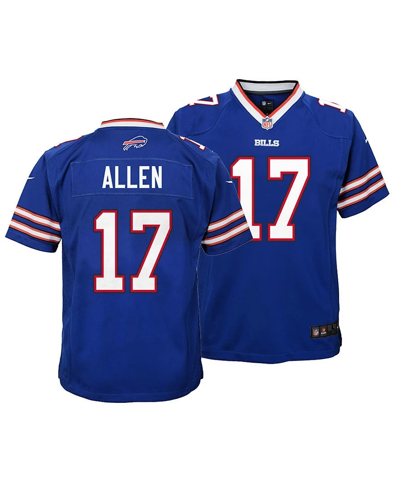 Big Boys and Girls Josh Allen Buffalo Bills Game Jersey