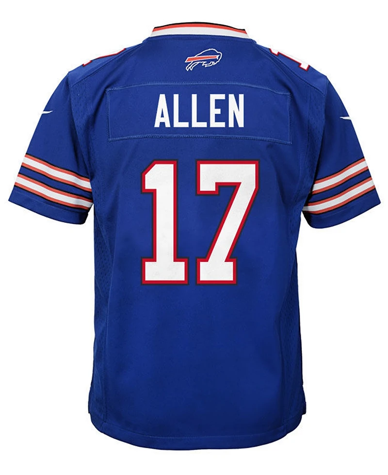 Big Boys and Girls Josh Allen Buffalo Bills Game Jersey