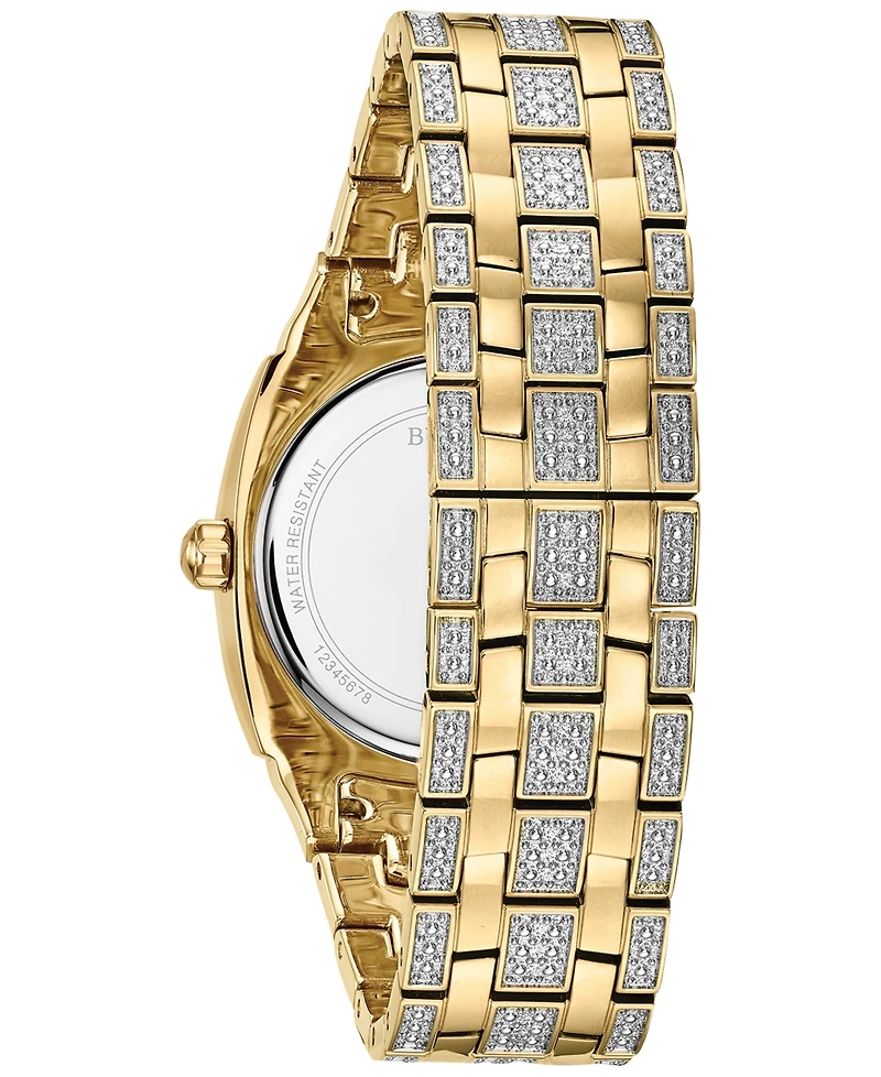Bulova Men's Two-Tone Stainless Steel & Crystal-Accent Bracelet Watch 40mm