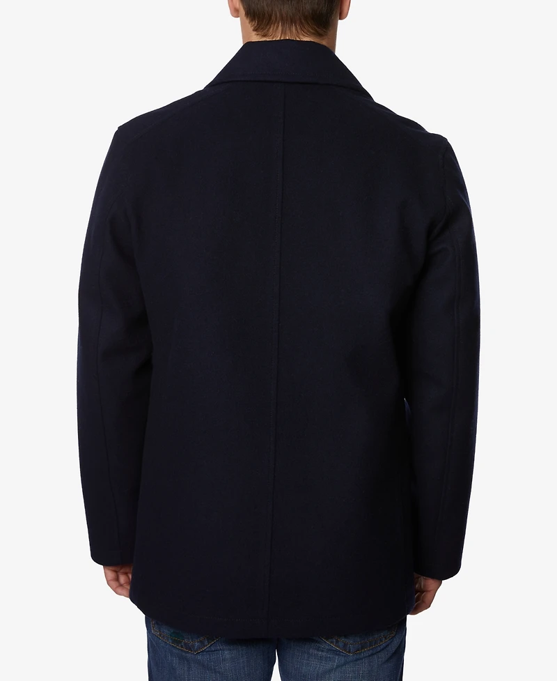 Nautica Men's Three-Button Pea Coat