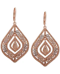 lonna & lilly Pave Stone Beaded Chandelier Earrings