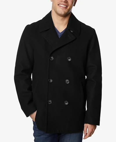 Nautica Men's Three-Button Pea Coat