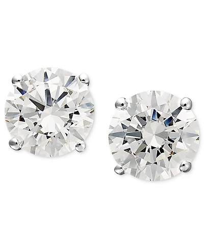 Arabella Cubic Zirconia Stud Earrings 14k Gold