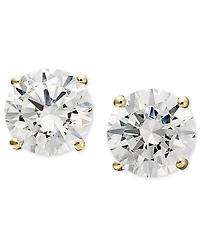 Arabella Cubic Zirconia Stud Earrings 14k Gold