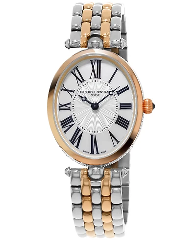 Frederique Constant Women's Swiss Art Deco Two-Tone Stainless Steel Bracelet Watch 30x25mm