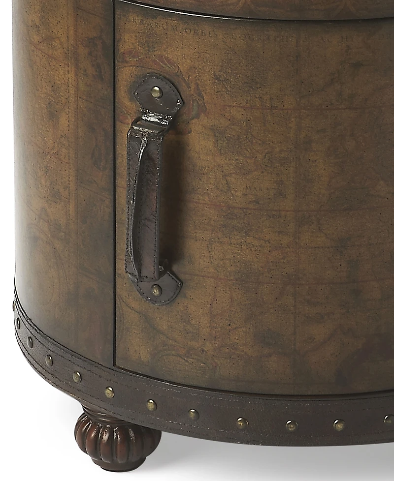 Old World Map Duffle Table