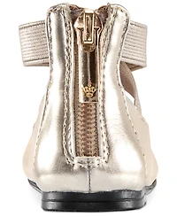 Nina Big Girls Marissa Crisscross Ankle Strap Ballet Flat