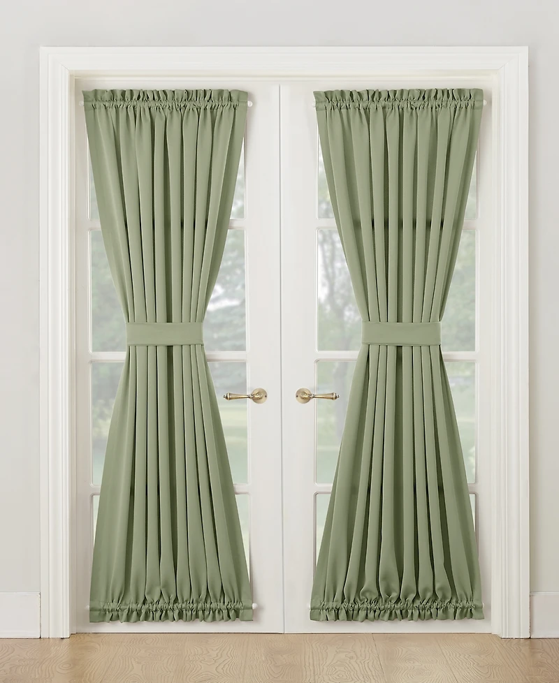 Grant Room Darkening Rod Pocket Door Curtain Panel