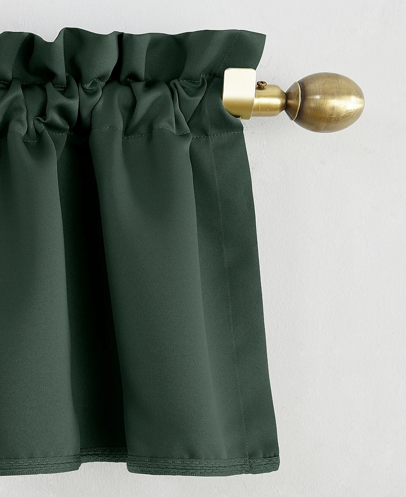 Grant Room Darkening Rod Pocket Curtain Valance