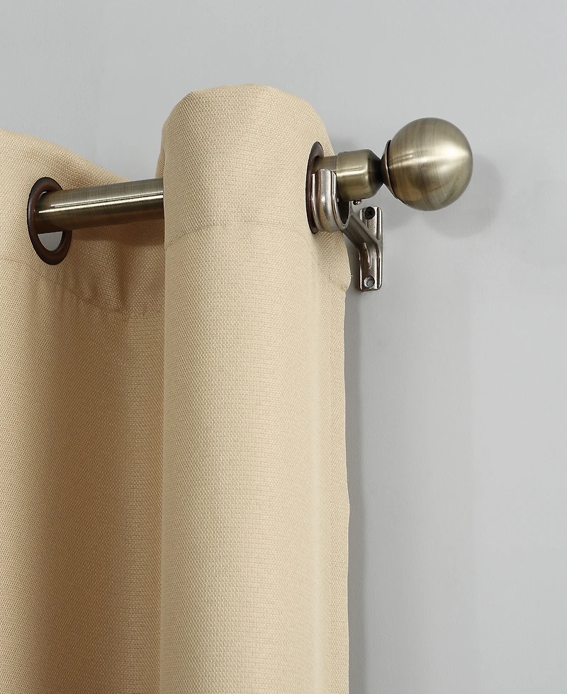 Montego Casual Textured Semi-Sheer Grommet Curtain Panel