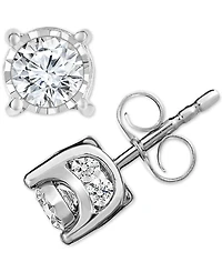 TruMiracle Diamond Stud Earrings (3/4 ct. t.w.) in 14k White Gold, Rose Gold or Gold