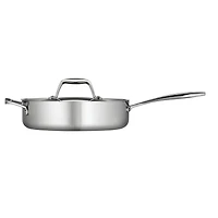Tramontina Signature 3-Quart Tri-Ply Clad Stainless Steel Saute Pan with Lid