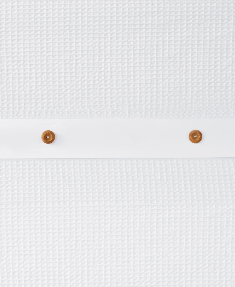 Madison Park Finley Waffle Weave Cotton Shower Curtain, 72" x 72"