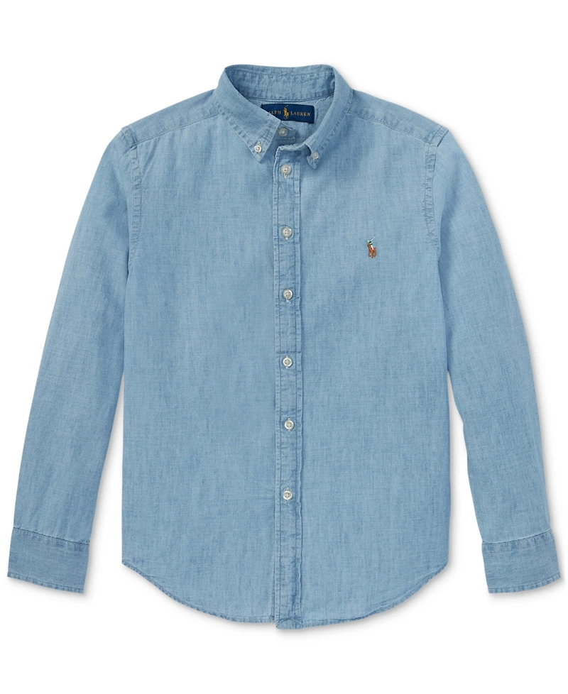Polo Ralph Lauren Big Boys Cotton Chambray Sport Shirt
