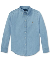 Polo Ralph Lauren Big Boys Cotton Chambray Sport Shirt