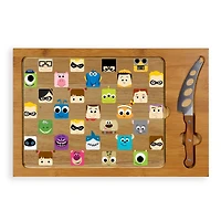 Toscana by Picnic Time Disney's Pixar Collection Icon Glass Top Serving Tray & Knife Set