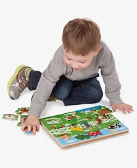 Melissa & Doug Old MacDonald's Farm Sound Puzzle