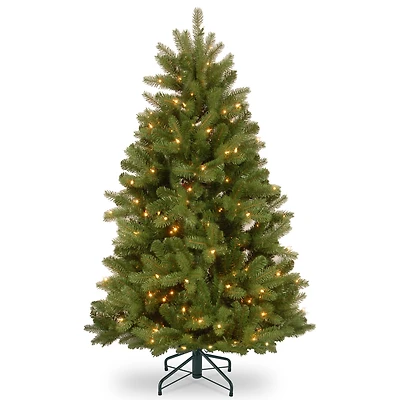 National Tree 5' Feel Real Newberry Spruce Hinged Tree with 500 Clear Lights