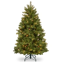 National Tree 5' Feel Real Newberry Spruce Hinged Tree with 500 Clear Lights