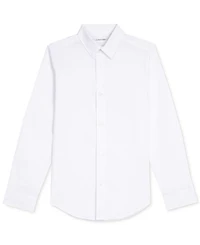 Calvin Klein Little Boys Solid Stretch Poplin Shirt