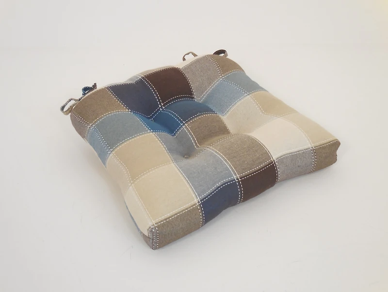 Arlee Home Fashions Harris Plaid 4-Pack Chair Pads