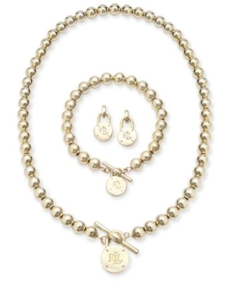 Lauren Ralph Lauren Beaded Logo Lock Jewelry Collection