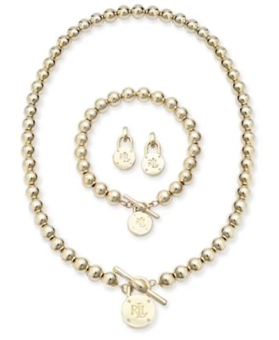 Lauren Ralph Lauren Beaded Logo Lock Jewelry Collection