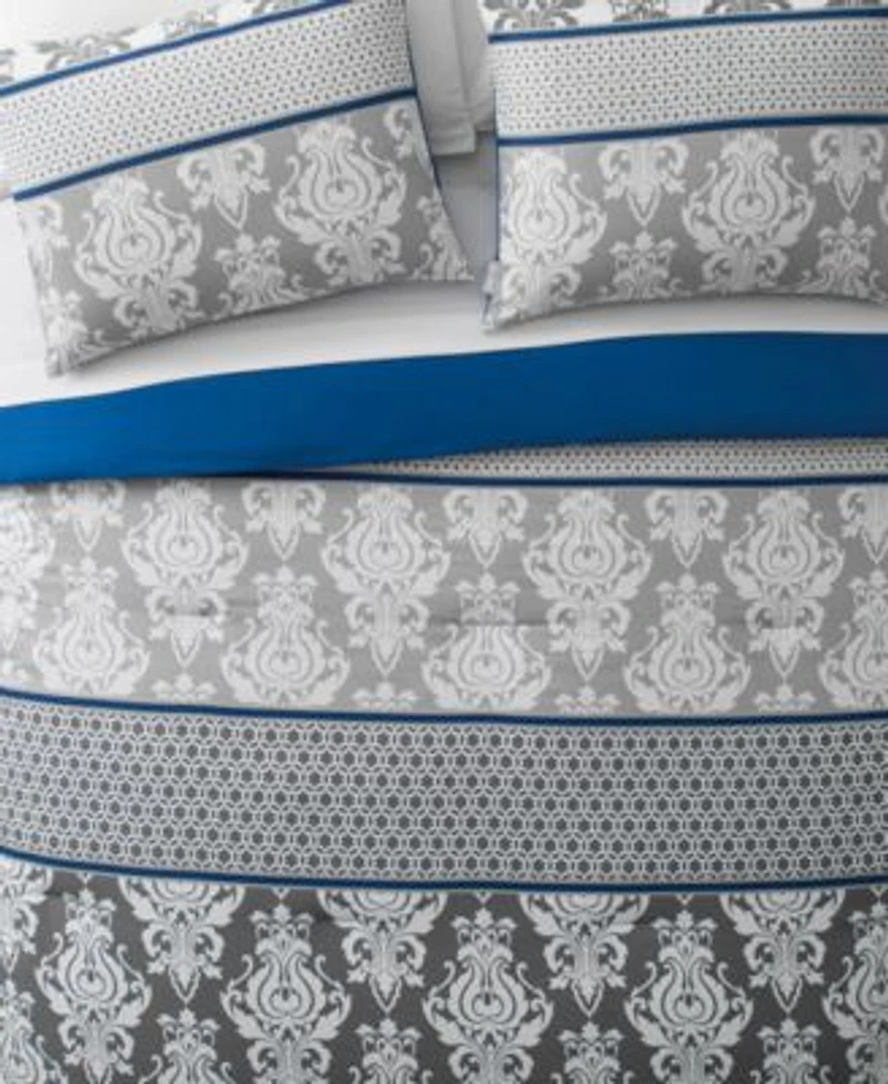 Closeout Vcny Home Beckham 8 Pc. Damask Comforter Sets