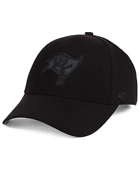 '47 Brand Tampa Bay Buccaneers Black & Black Mvp Strapback Cap