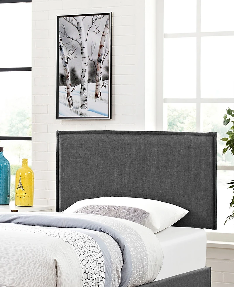 Camille Twin Upholstered Fabric Headboard