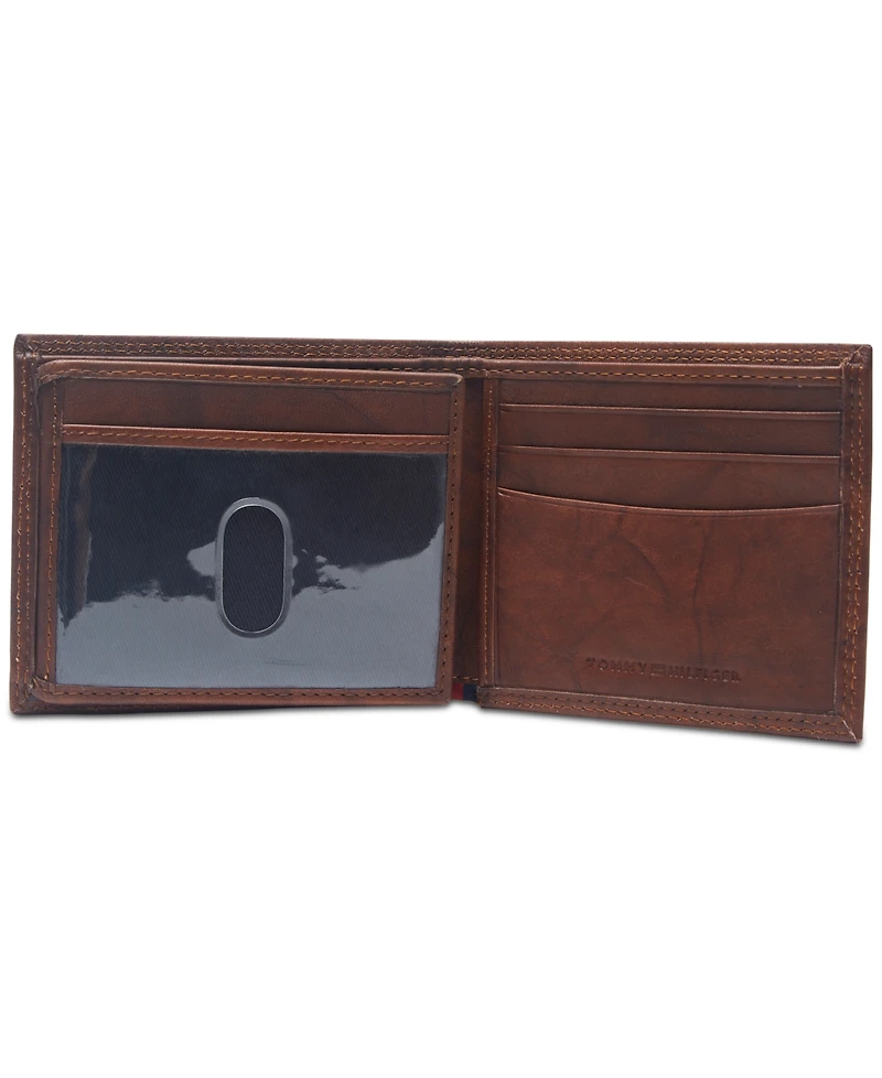 Tommy Hilfiger Men's Traveler Rfid Extra-Capacity Bifold Leather Wallet