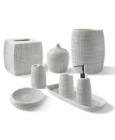 Cassadecor Cestino Embossed Porcelain Bath Accessories