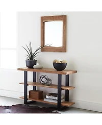 Alpine Natural Live Edge Wood 24" Mirror