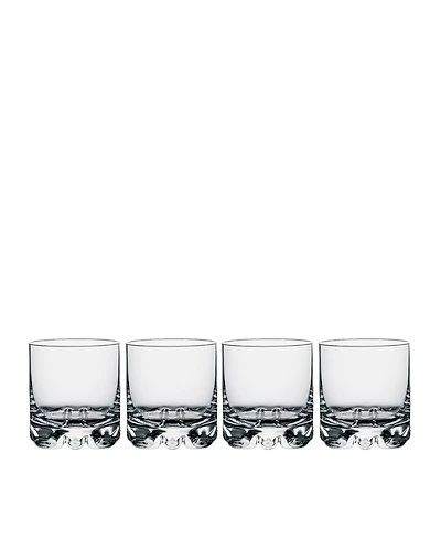 Orrefors Erik Double Old Fashioned Glasses, Set of 4