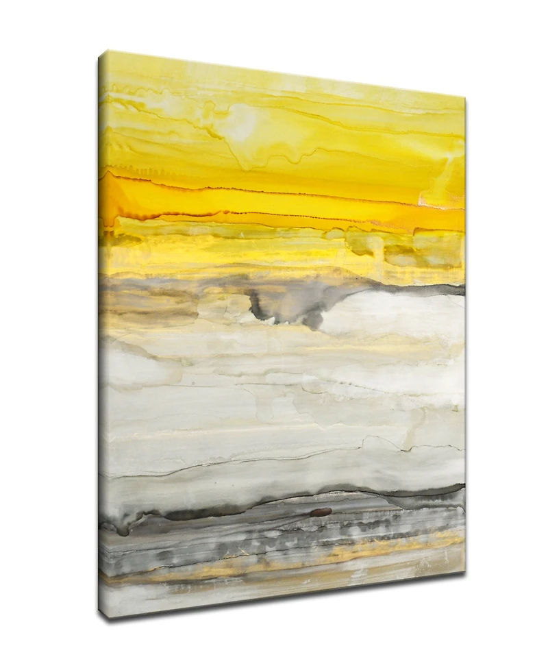 Ready2HangArt, 'Latest Sunset I' Abstract Canvas Wall Art, 40x30"