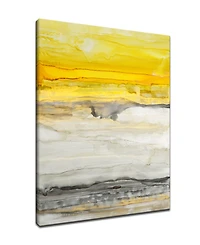 Ready2HangArt, 'Latest Sunset I' Abstract Canvas Wall Art, 40x30"