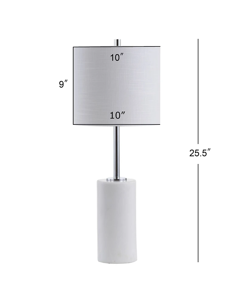Jonathan Y Aksel 25.5" Marble Led Table Lamp