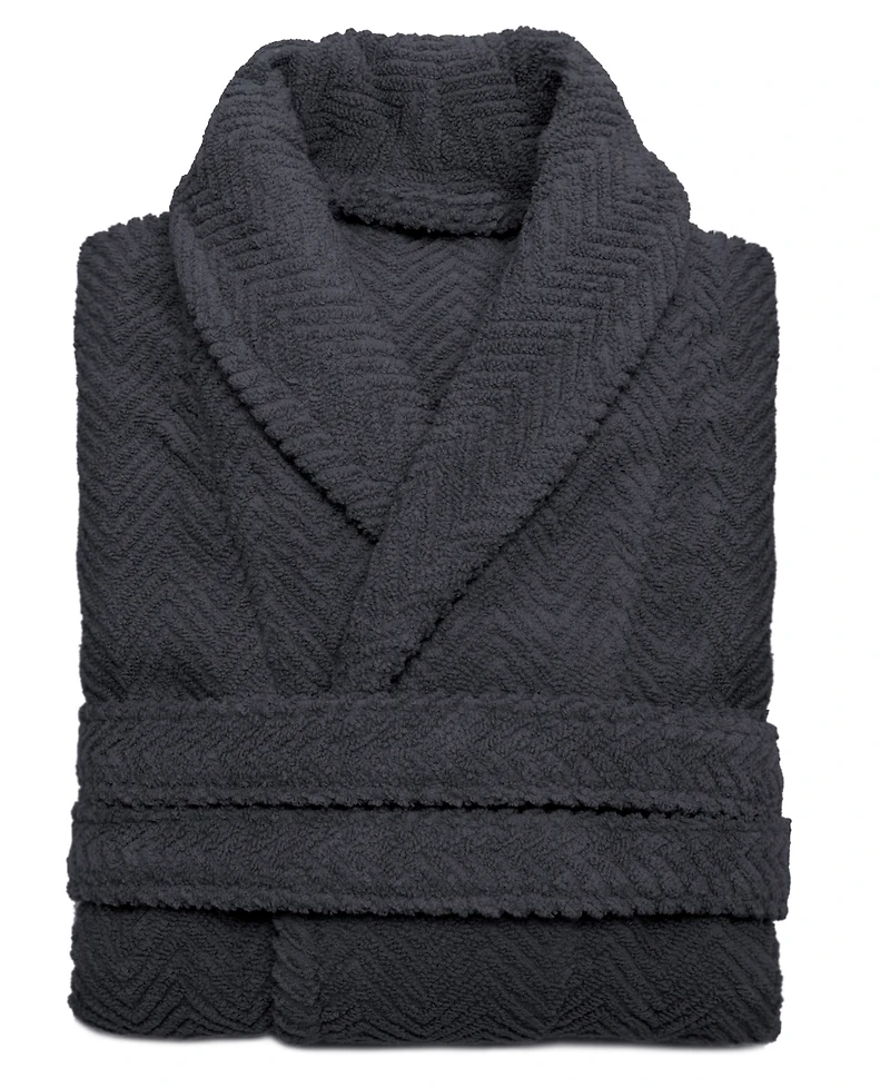 Linum Home Unisex Herringbone Weave Bath Robe