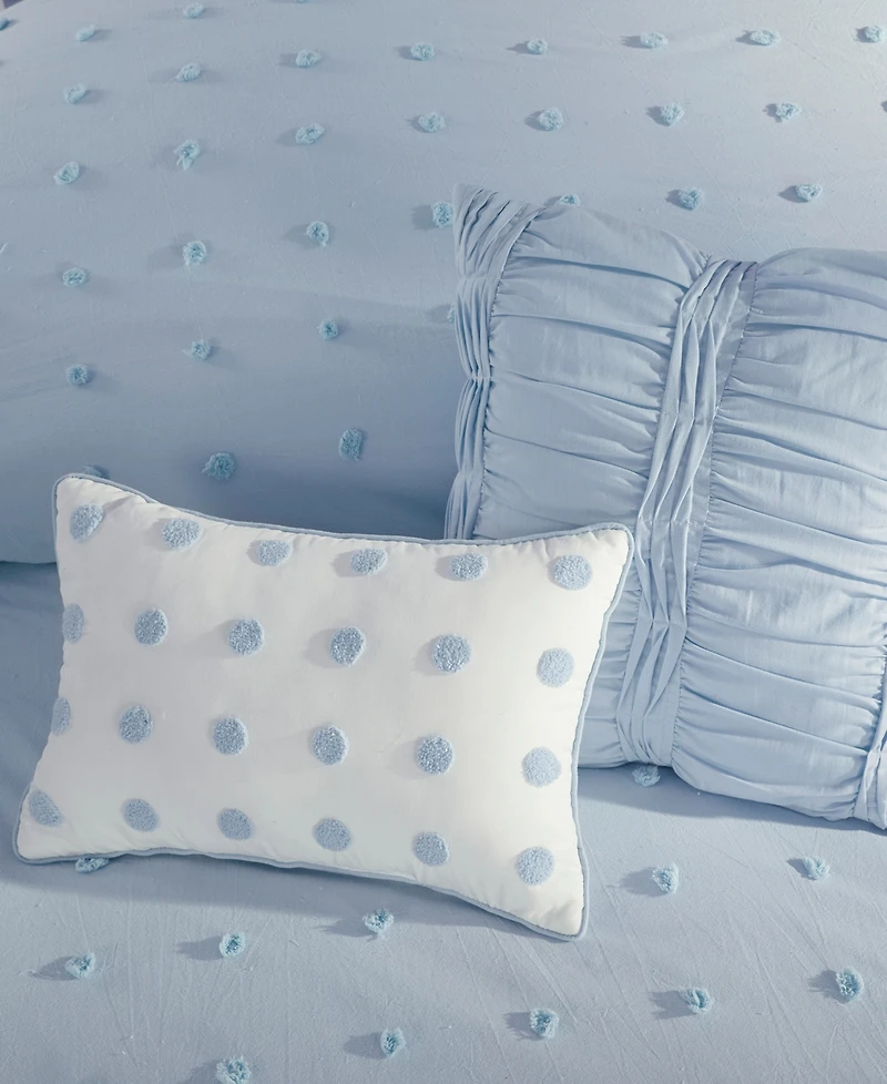 Intelligent Design Brooklyn Jacquard Cotton -Pc. Duvet Cover Set