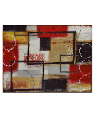 Ready2HangArt Excite Red Abstract Canvas Wall Art