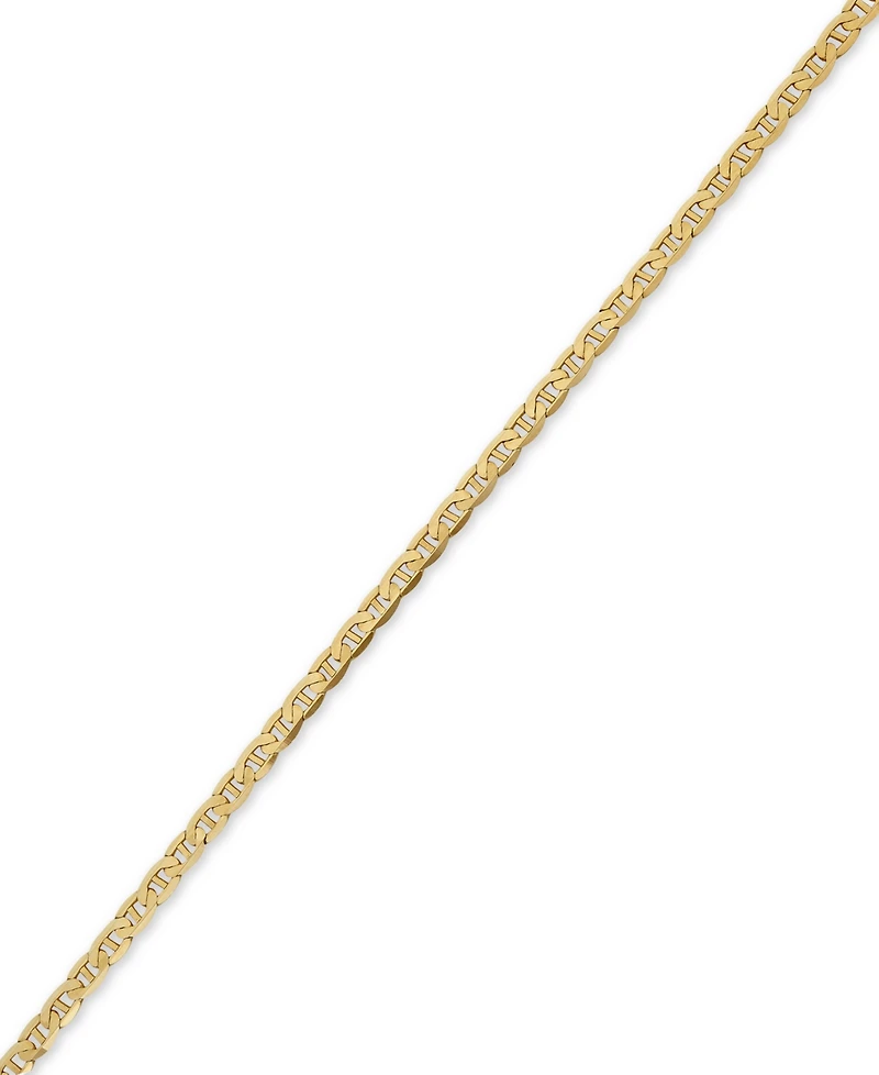 Men's Solid Mariner Link, 22" Chain Necklace (5-5/8mm) in 10k Gold