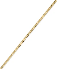 Men's Solid Mariner Link, 22" Chain Necklace (5-5/8mm) in 10k Gold