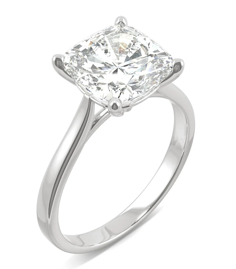 Moissanite Cushion Solitaire Ring (3-1/3 ct. tw.) 14k White, Yellow or Rose Gold