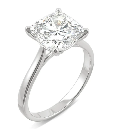 Moissanite Cushion Solitaire Ring (3-1/3 ct. tw.) 14k White, Yellow or Rose Gold